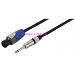 Cablu boxe cu mufa spekon si jack mono 6,3 mm (SJ-5m) - www.lutek.ro